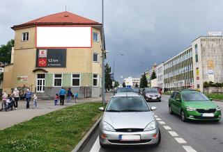 Foto 1 - Reklamní plocha k pronájmu - štít domu - reklamní plachta 26 m2 Žďár nad Sázavou