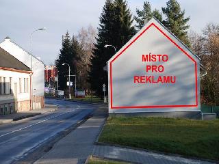 Foto 1 - Reklamní plocha k pronájmu - štít domu 40 m2 Žďár nad Sázavou